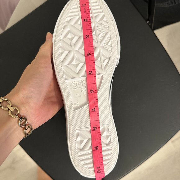 CONVERSE Chuck Taylor All Star Lift Metallic Glitter Sneaker Size 6.5 NEW - Picture 11 of 13